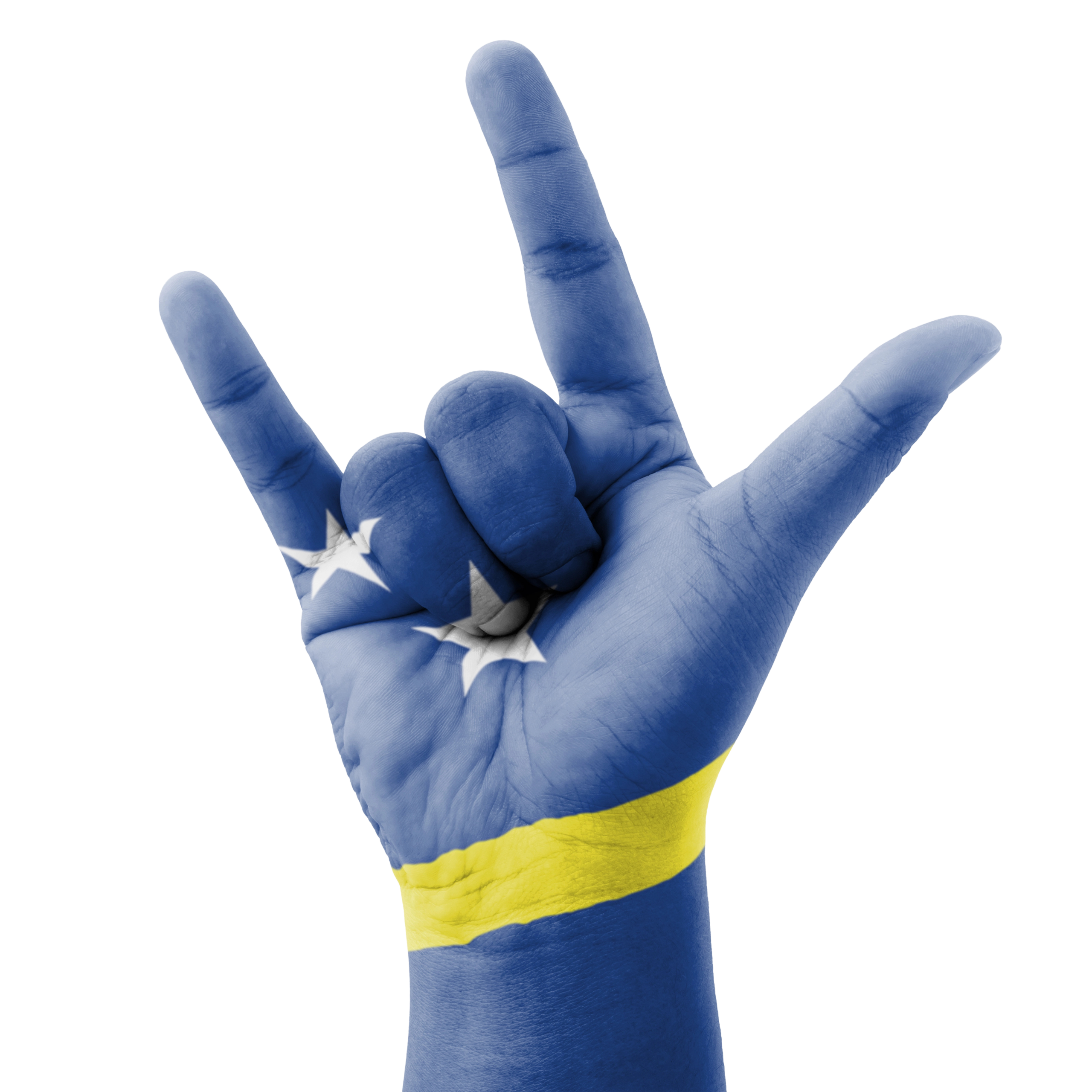 Curacao Hand Flag